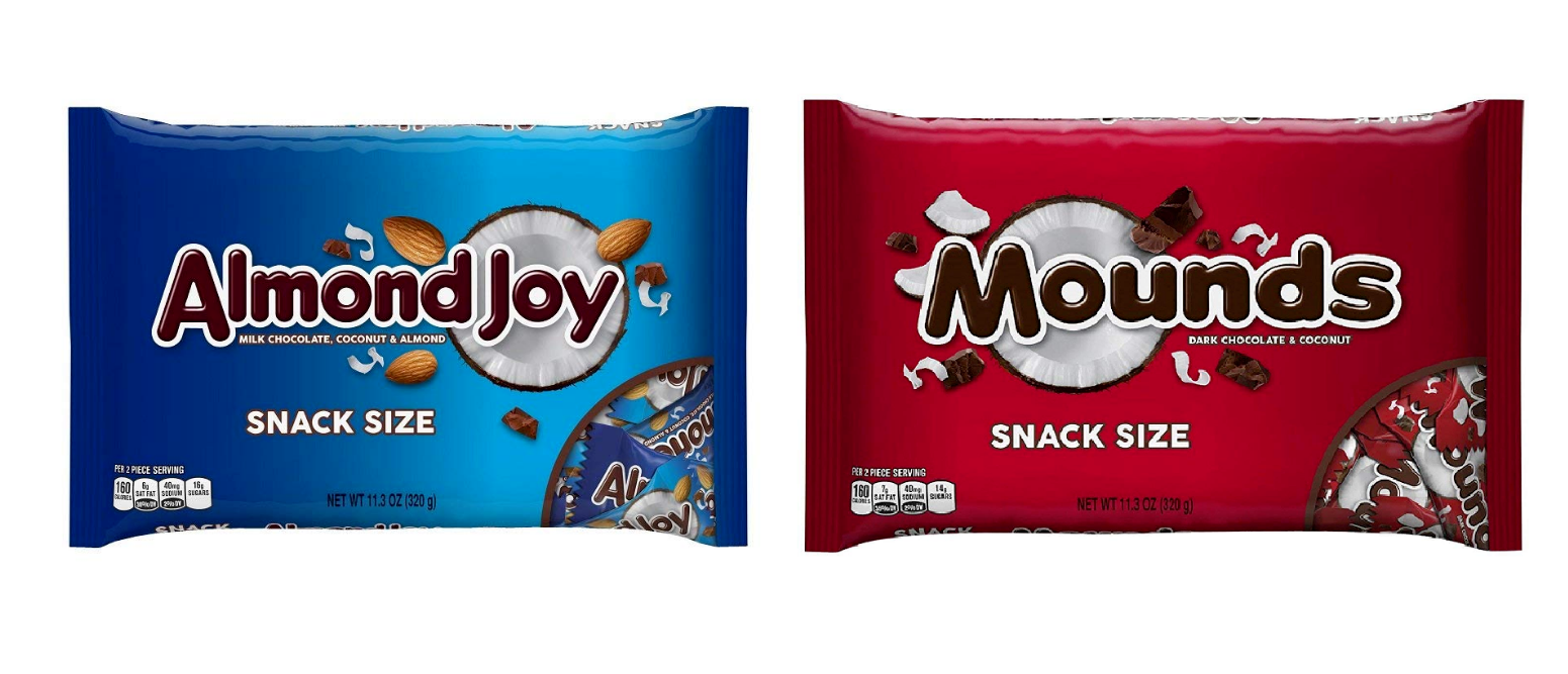 almond joy and mounds onesies